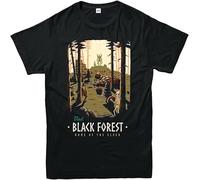 LAO CHEN PI Valheim Forest Home of The Elder T-Shirt, Video Game Lovers Adult Top Black XL