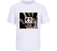 LAO-WANG Casual T-Shirt ChickenfootGraphic Unisex Top Black XL