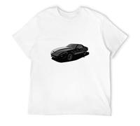 LAO-WANG Casual T-Shirt Knight Rider Kitt Art Series Stylish Black M