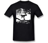 LAO-WANG Trendy T-Shirt Tom Waits All The World is Green Tops Short Sleeve Men's Black M