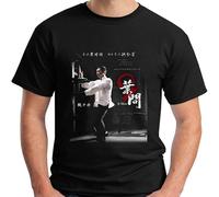 LAO-WANG Unisex T-Shirt New IP Man 3 Kungfu Wing Chun Movie Men's Black XL