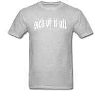 LAO-ZHANG Averbily Men's Sick of It All Band T Shirt S