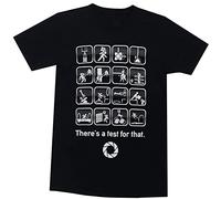 LAO-ZHANG Portal Theres A Test for That Mens T-Shirt S