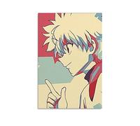 LAOAYI Anime Killua HxH Poster rétro sur toile Décoration murale pour salon chambre à coucher 20 x 30 cm