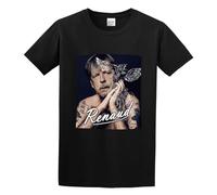 LAOCHUANZHANG Men's Renaud Renaud Cotton T Shirt Black M