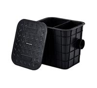 Laohucai Bac à Graisse Commercial avec entrée latérale, séparateur Huile-Eau en Plastique pour Restaurants, Cuisines, hôtels, Bars, cafés, écoles et usines(40L)