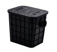 Laohucai Bac à Graisse Commercial, Filtre à eaux usées, séparateur de Graisse en Plastique 10/11,9/17,1/32,7 GPM, pour Cuisine Domestique, Restaurant, Usine, café, Cantine(40x40x48cm)