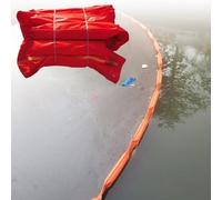 Laohucai Barrage Flottant Anti-hydrocarbures en PVC - Barrière de Confinement réutilisable et Robuste, barrière Flottante multifonctionnelle pour Lacs, milieux Marins et rivières(L-20M,H-45cm)