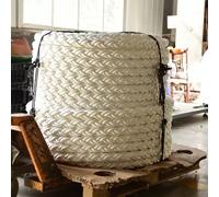 Laohucai Corde d'ancre - Résistance à la Rupture de 12-50 tonnes - Corde d'amarrage et de remorquage en polypropylène à 8 torons - Corde d'ancre Ultra-Robuste pour Grands navires de Charge(55MM 24T)