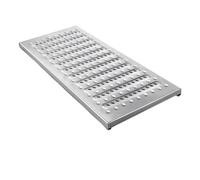 Laohucai Grille de Drainage en Acier Inoxydable, Grille de Drainage intérieure et extérieure en métal, pour Descente de gouttière, égout, clôture, Jardin, Ferme,Animaux de Compagnie(15x58cm)