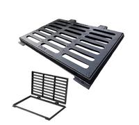 Laohucai Grille de Drainage en Fonte avec Cadre, Grille de Drainage ductile pour piétons, capacité de Charge 5 000 kg, Couvercle de crépine de Drain de Sol pour Garage de Jardin(40x60cm)