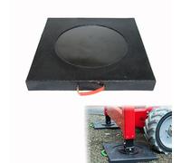 Laohucai Patin de stabilisation carré pour Grue, Patins de vérin pour Camping-Car Haute capacité avec Surface antidérapante, Patin d'appui Noir pour Grue, dépanneuse, Camion(24x24x2.4/60x60x6cm)