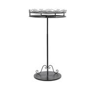 Laohucai Portant à vêtements Rond Rotatif, Robuste et Portable, idéal pour Les Chambres et Les boutiques(Black)