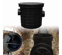 Laohucai Séparateur de Graisses, séparateur de Graisses Professionnel avec entrée supérieure, séparateur Eau-Huile en Plastique pour Restaurants,cantines et usines(Dia 7.5cm,31.5x38cm/12.4x15in)