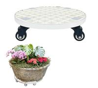 Laohucai Support Robuste pour Plantes en Pot, Chariot métallique pour Plantes d'intérieur et d'extérieur - Porte-Pots pour terrasse, Jardin et Balcon(67x67cm)