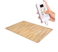 Laohucai Tapis Chauffant électrique Grande Surface,Tapis de Sol Chauffant avec température et minuterie réglables,pour Animaux de Compagnie, pour Le Yoga, Le Salon ou la Chambre à Coucher(B,50x80cm)