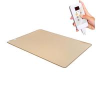 Laohucai Tapis Chauffant électrique Grande Surface,Tapis de Sol Chauffant avec température et minuterie réglables,pour Animaux de Compagnie, pour Le Yoga, Le Salon ou la Chambre à Coucher(C,50x80cm)