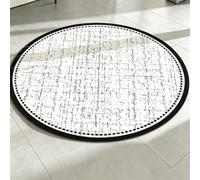 Laohucai Tapis Chauffant Rond pour Salle de Bain, Moquette chauffante | Tapis chauffant électrique avec température réglable et minuterie, idéal pour salle de jeux, bureau(B,240x240cm)