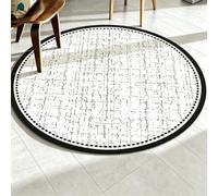 Laohucai Tapis Chauffant Rond pour Salon et Chambre | Tapis chauffant avec température réglable et minuterie pour bureau à domicile(B,140x140cm)