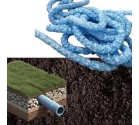 Laohucai Tuyau de Drainage perforé pour Drain français,Tuyau de Drainage français à Infiltration Douce pour Cour,Maison,pelouse,Jardin,Mur de soutènement,Installation Facile(132ft(40.2m),8cm/3.1in)