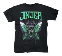 Laolaifu Men's Jinjer-Butterfly Skull T-Shirt Black XL