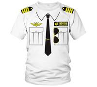 LAOLIUSN T-shirts de smoking pour homme - Costume Tux et cravate - T-shirt cadeau, Garde blanche, Taille M