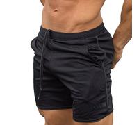 LAOLUO Short Basket Homme Sport été Fitness Couleur Unie Chic Pantacourt Hommes Confortable Mode Élastique Casual Shorts à Cordon de Serrage Jogging Beau Respirant Pantalon Court Bas de Survetement