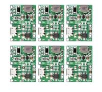 LAOMAO Convertisseur DC-DC Boost 18650 Module Intégré de Charge et de Décharge de Batterie au Lithium 3,7V 5V 9V 24V Régulateur de Tension Step Up Réglable (Pack de 6)