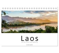 Laos - An den Ufern des Mekong (Tischkalender 2026 DIN A5 quer), CALVENDO Monatskalender: 12 farbenfrohe Aufnahmen aus Laos