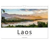 Laos - An den Ufern des Mekong (Wandkalender 2026 DIN A4 quer), CALVENDO Monatskalender: 12 farbenfrohe Aufnahmen aus Laos