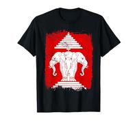 Laos Erawan Éléphant à trois têtes Royaume du Laos T-Shirt