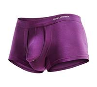 LAOSU Boxer Homme Calecon Slip Caleçon Vetement Sousvetements Shorty Pas Cher Long Maillot Corps Slip Transparent Lot Moulant Lingeries Taille Microfibre Mini Coton Drole Rigolos Violet XL