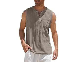 LAOSU Classics T-Shirt Sans Manche Homme, Débardeur de Basket, Maillot de Corps Sport Gym, Quick Dry T-Shirt Sexy