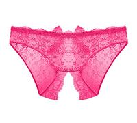 LAOSU Culotte Femme Dentelle Pas Cher Confort Lingerie Féminin Taille Basse Boxer Sexy Erothique Chic Fesse sous Vetements Slip Fashion String Grande Taille Transparent Maintien Fendu Hot Ouverte