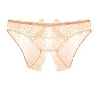 LAOSU Culotte Femme Dentelle Pas Cher Confort Lingerie Féminin Taille Basse Boxer Sexy Erothique Chic Fesse sous Vetements Slip Fashion String Grande Taille Transparent Maintien Fendu Hot Ouverte