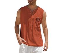 LAOSU Débardeur De Sport pour Homme,Maillot De Corps Col V Profond,Débardeur De Running,Sport Gym T Shirt Filet,Quick Dry T Shirt Anniversaire,Type De Debardeur
