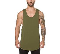 LAOSU Débardeur Homme Pas Cher Sudation Tops Casual Confort sans Manche Couleur Unie T-Shirt Fitness Musculation Gym Sport Tee Shirt Grande Taille Maillots de Corps Respirant Été Gilets de Sport