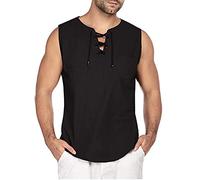 LAOSU Debardeur Homme Pour Plage Tune Squad Courtes Avec Capuche Débardeur Isotherme Merinos Taille 4Xl Manche Courte 02-noir XXL