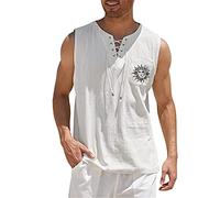 LAOSU Débardeur Sans Manches Pour Homme,Tricot De Corp Homme,Maillot De Corps Col V Profond,Sport Gym Tee Shirt Floqué Pas Cher,Quick Dry T Shirt Tennis,Débardeur Sport Homme