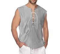 LAOSU Débardeur Transpirant Debardeur Polymere Maillot De Corps Homme Soldés Pagne Veste sans Manche Foot Course A Pied Running Baseball Manche, 06-gris, XL