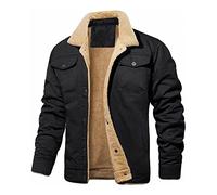 LAOSU Doudoune Blouson Homme Chaude Hiver Trench Coat Manteau Sweat Polaire Décontracté Pas Cher Mode Bomber Veste Outerwear Veste en Cuir Moto Veste Chemise Homme Chaude Jacket (X-1-Black, L)