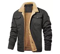 LAOSU Doudoune Blouson Homme Chaude Hiver Trench Coat Manteau Sweat Polaire Décontracté Pas Cher Mode Bomber Veste Outerwear Veste en Cuir Moto Veste Chemise Homme Chaude Jacket (X-1-Grey, L)