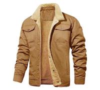 LAOSU Doudoune Blouson Homme Chaude Hiver Trench Coat Manteau Sweat Polaire Décontracté Pas Cher Mode Bomber Veste Outerwear Veste en Cuir Moto Veste Chemise Homme Chaude Jacket (X-1-Yellow, M)