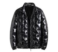 LAOSU Doudoune Blouson Homme Mode Chaud Manches Longues Veste Hiver Doudoune Vinyle Décontracté Veste Montagne Veste sans Manche Blanche Homme Pas Cher Manteau Homme Mi Saison Blouson Cuir Moto