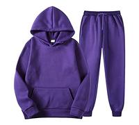 LAOSU Ensemble Survetement Homme Jogging de Basket Ensemble, 06-violet, S