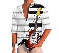 LAOSU Homme Chemise Manches Longues Décontracté Classique Chemise En Soie Chemise Homme Sans Repassage Mode Imprimé Chemise Boutonnée Blanche Pour Homme Chemise Homme Longue Bouton De Lin Vers Le Haut