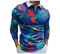 LAOSU Homme Polo Manches Longues Chic,Polo Chic Homme,Golf Polo,Polo Homme Slim Fit,Chemise Lilas Homme,Chemise Marine Homme,Polo Homme
