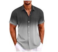 LAOSU Hommes Chemises Vacances Ete Imprimé Plage Chemise,Chemisette Blanche,Chemise en Coton Homme,Chemises Col Mao Lin,Chemises Rayées Homme,Chemise À Carreaux