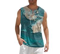 LAOSU Hommes Été Débardeur Ample Plage Haut,Maillot De Corps Sous Chemise Transpiration,Maillot De Corps Sans Manches Homme,Sport Gym T Shirt Simple Homme,Quick Dry T Shirt,Un Débardeur 2023