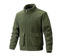 LAOSU Hommes Veste Outdoor Sportif Manteau,Veste en Velour Cotelé,Veste Chauffante Pas Cher,Doudoune Homme Imperméable,Caban Gris Homme,Bomber Beige